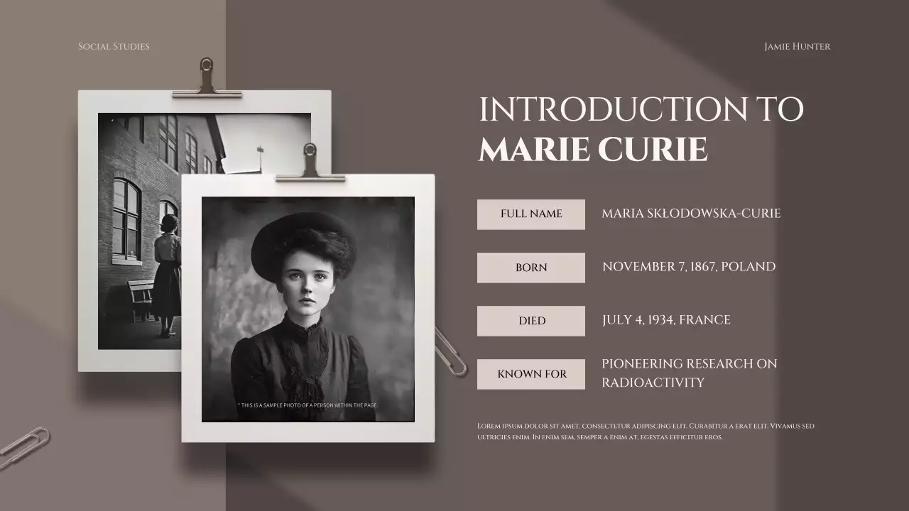 브라운 클래식 과학자 프레젠테이션