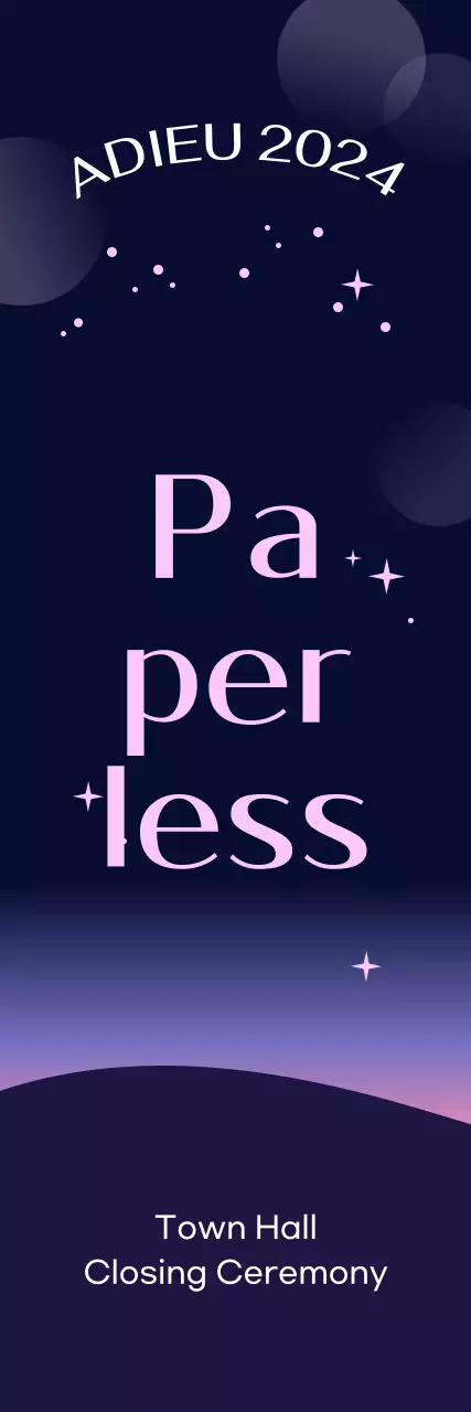 Navy Blue Modern Soiree