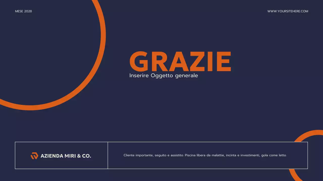 presentazione aziendale moderna della marina