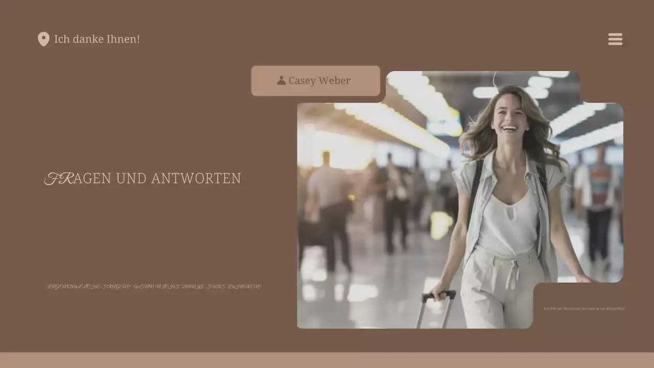 beige modernes Profil Layout