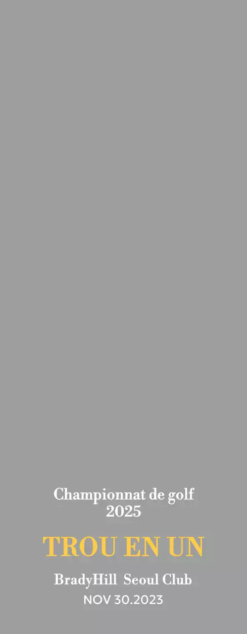 Un trophée classique de tournoi de golf représentant une couronne de laurier entourant une balle de golf.