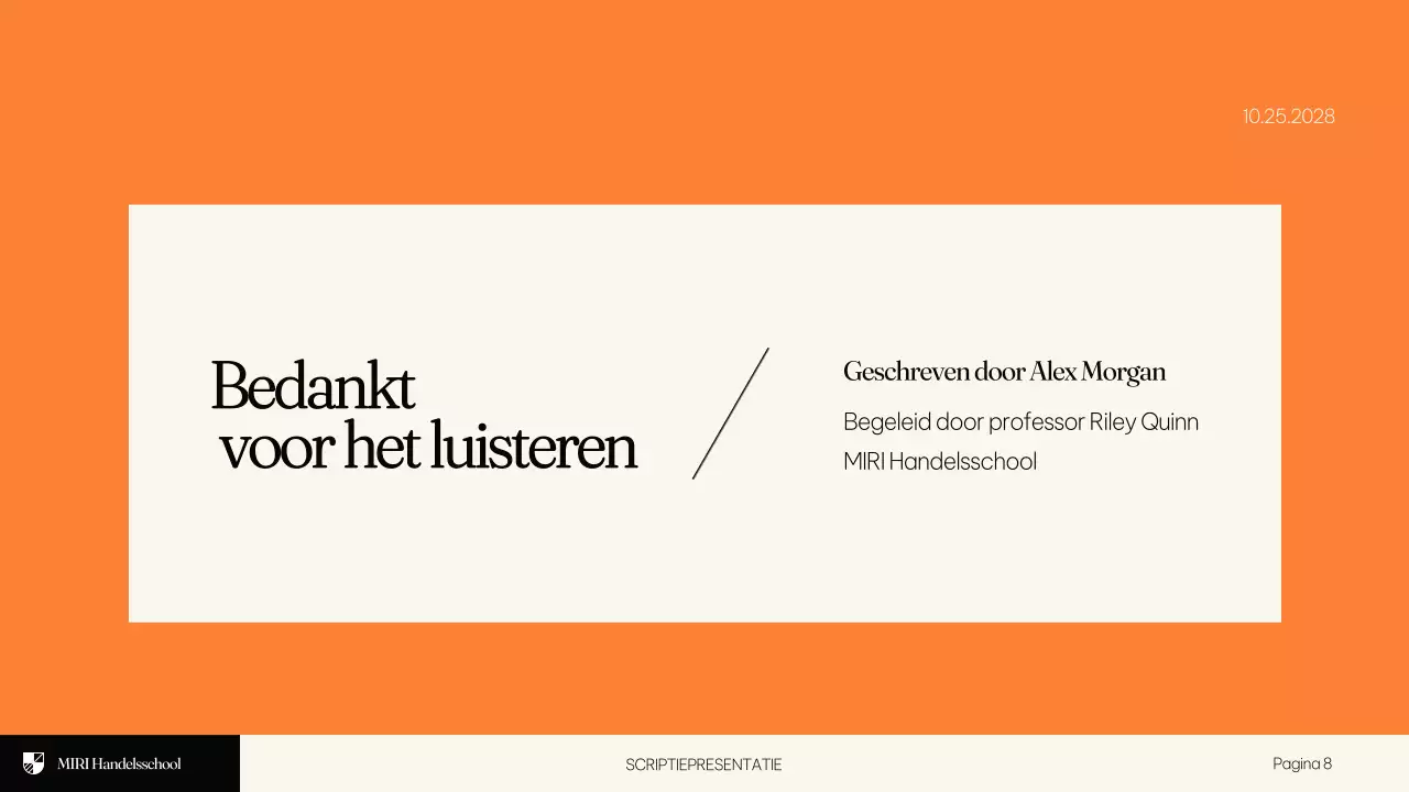 Beige Modern Onderwijsscriptie Presentatie