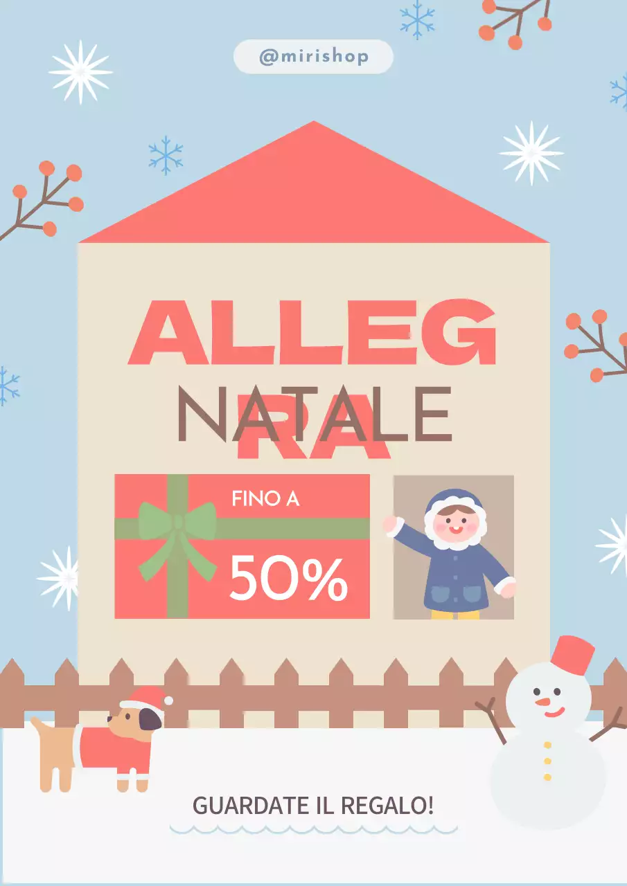 Offerte natalizie accoglienti di colore azzurro