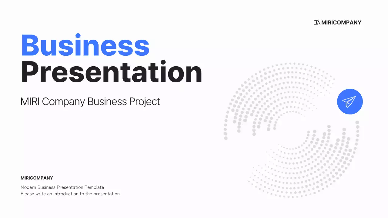 Um plano de negócios simples em branco e azul