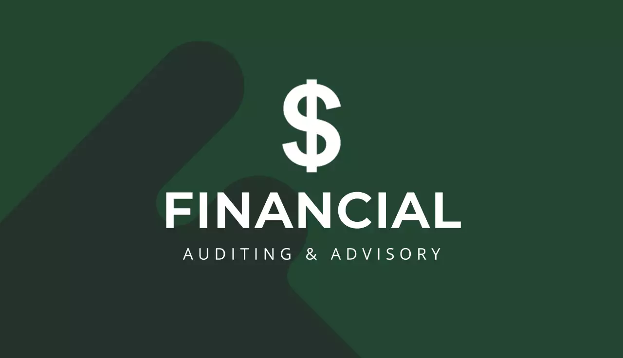 Green Minimal Finance Business Card