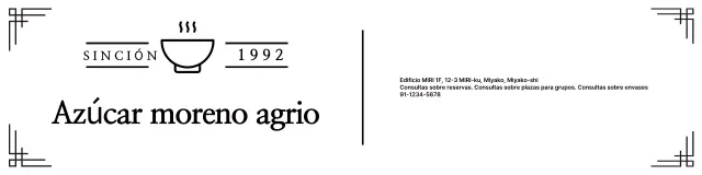 Anunciar un restaurante tradicional negro