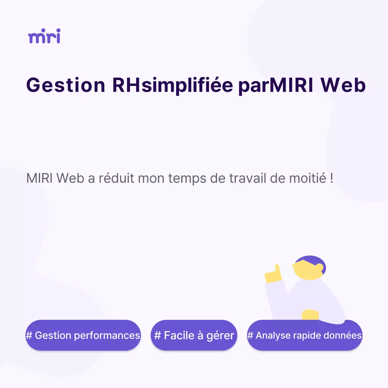 Une simple lettre de partenariat jaune et violette