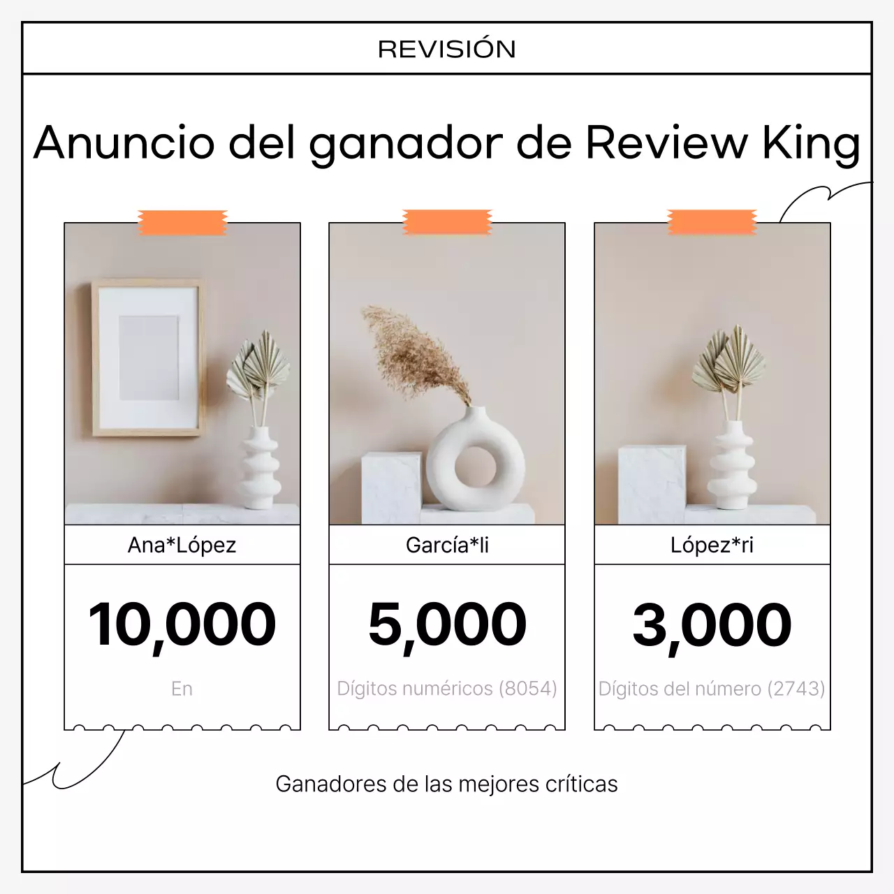 Una colección kitsch de reseñas en naranja y negro