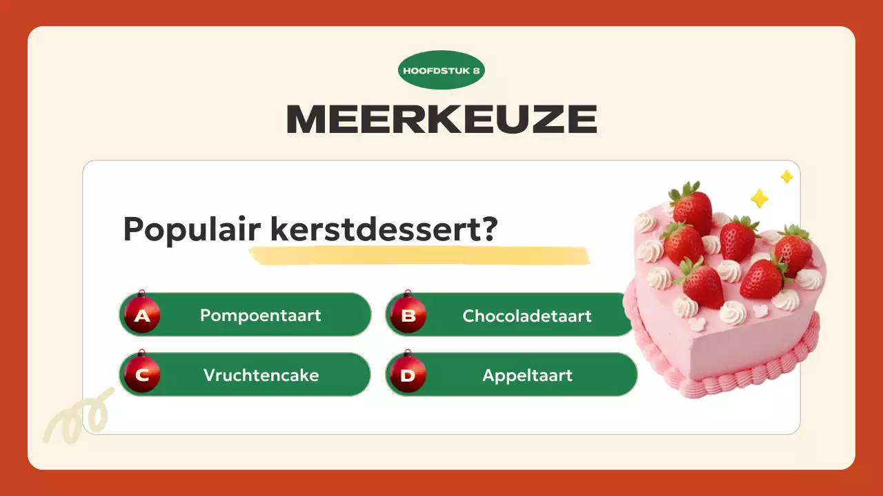 rode feestelijke vakantiepresentatie