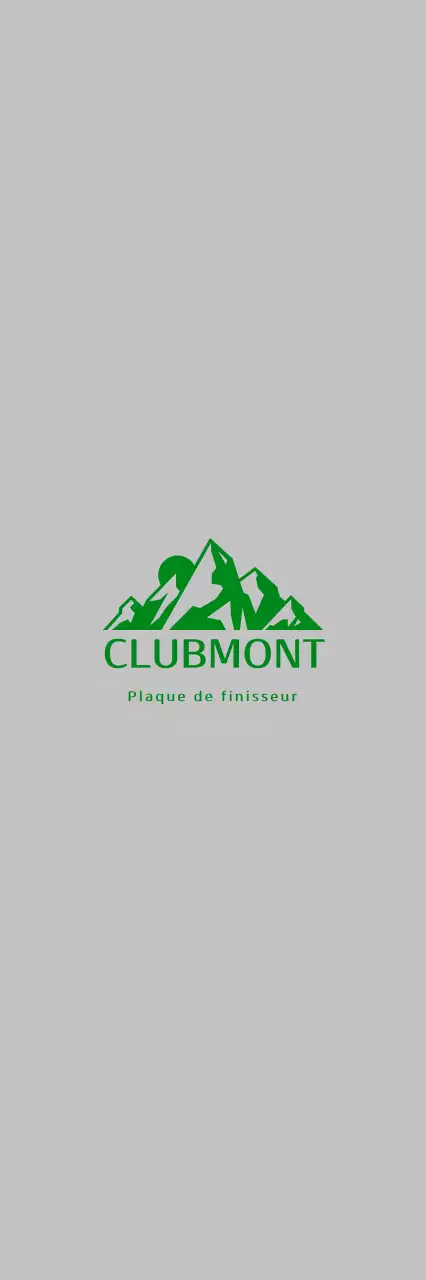 Plaque d'alpinisme simple verte