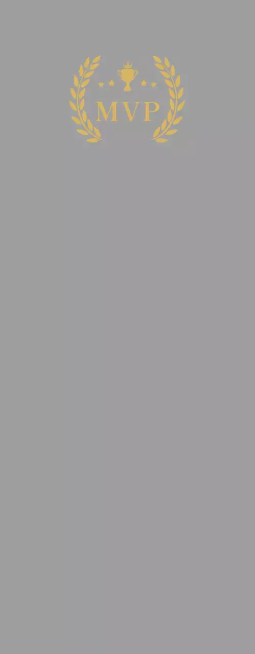 Gray simple MVP plaque