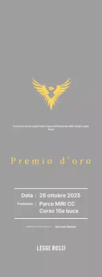 Placca per il torneo di golf con aquila