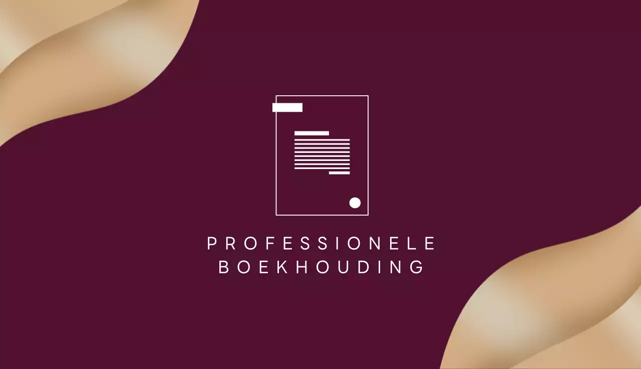 beige elegant visitekaartje