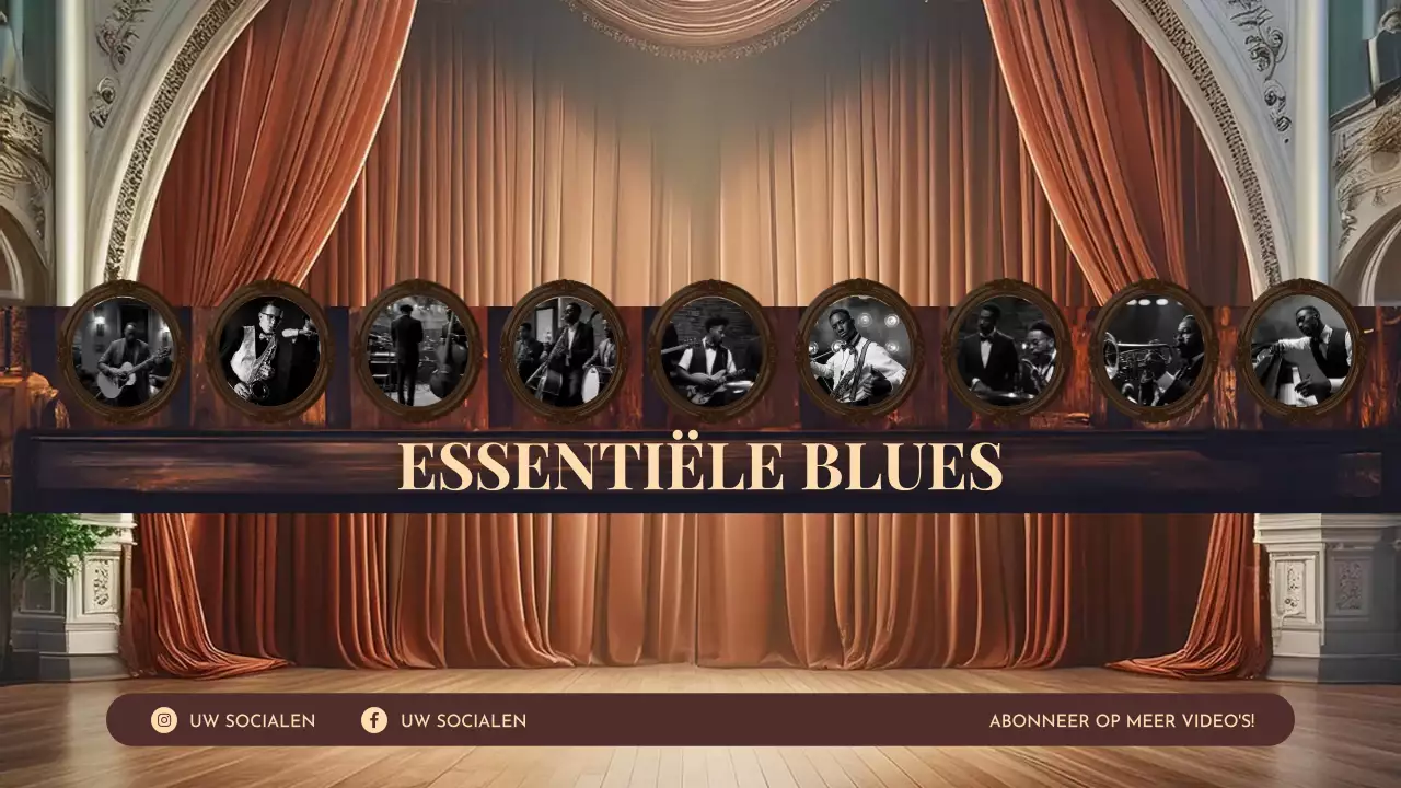 bruine vintage muziek afspeellijst