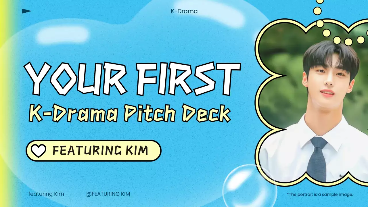 Blue Trendy K-Drama Pitch Presentation