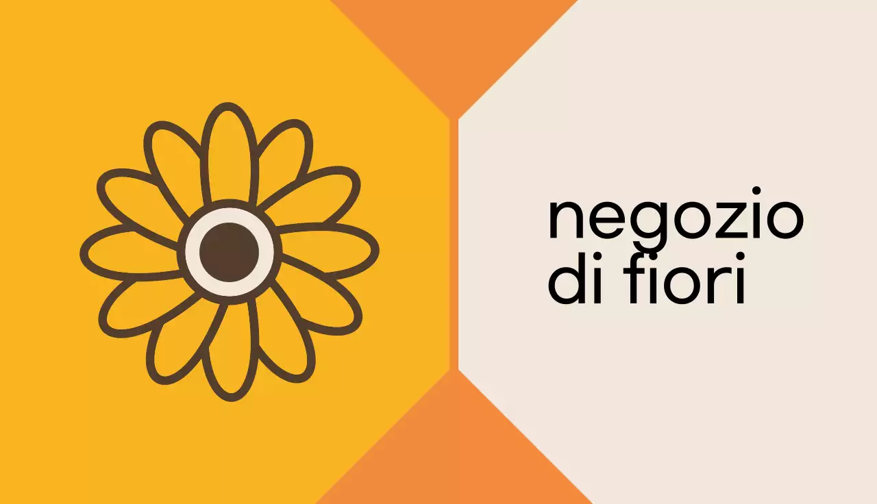 biglietto da visita moderno arancione