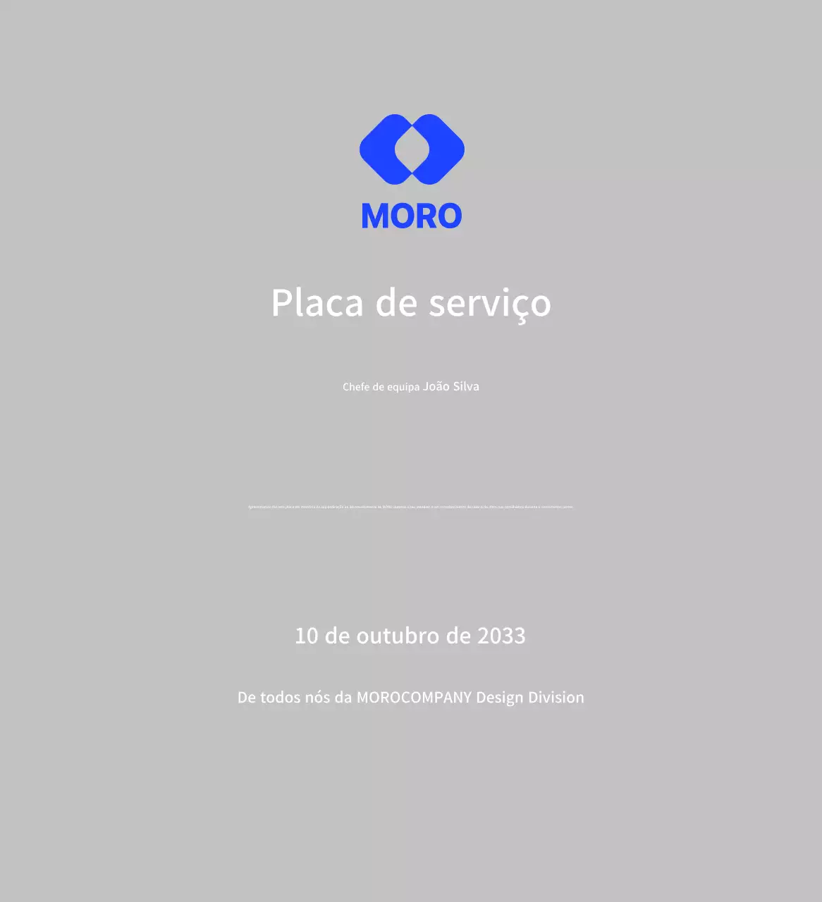 Celebrar o logótipo azul da empresa