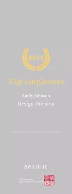 Placa de listagem simples amarela