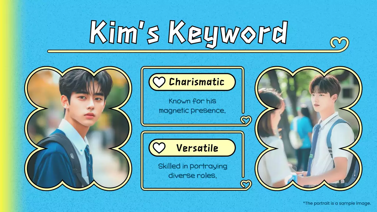 Blue Trendy K-Drama Pitch Presentation