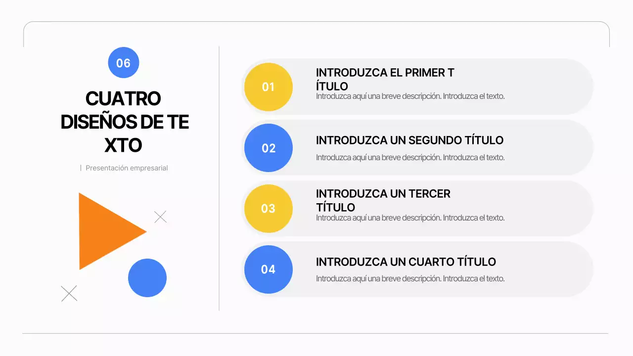 Un sencillo plan de empresa en blanco