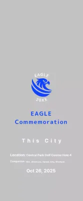 Peringatan Golf Dasar Biru