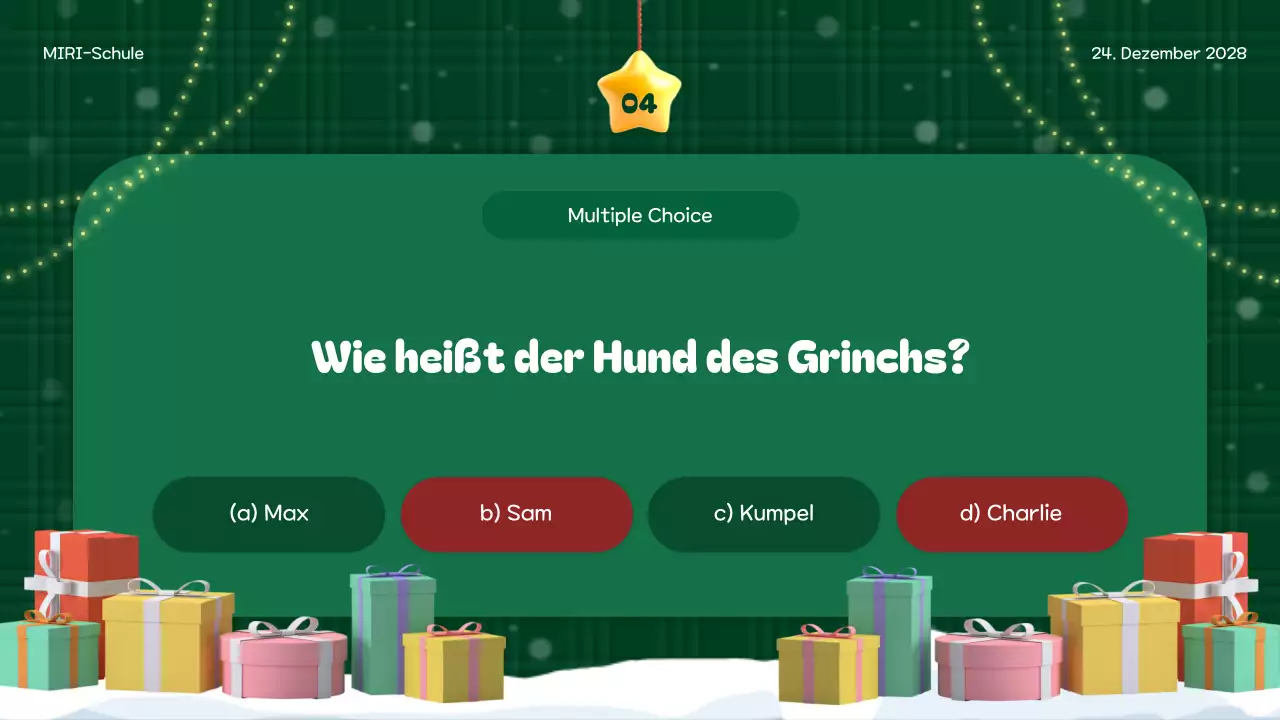 grünes Festtagsereignis