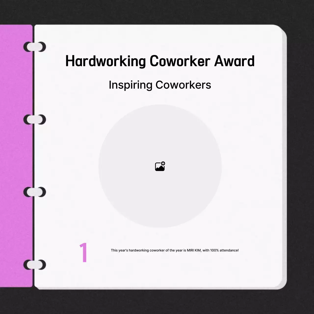 Purple Minimal Activity Report Instagram Carousel
