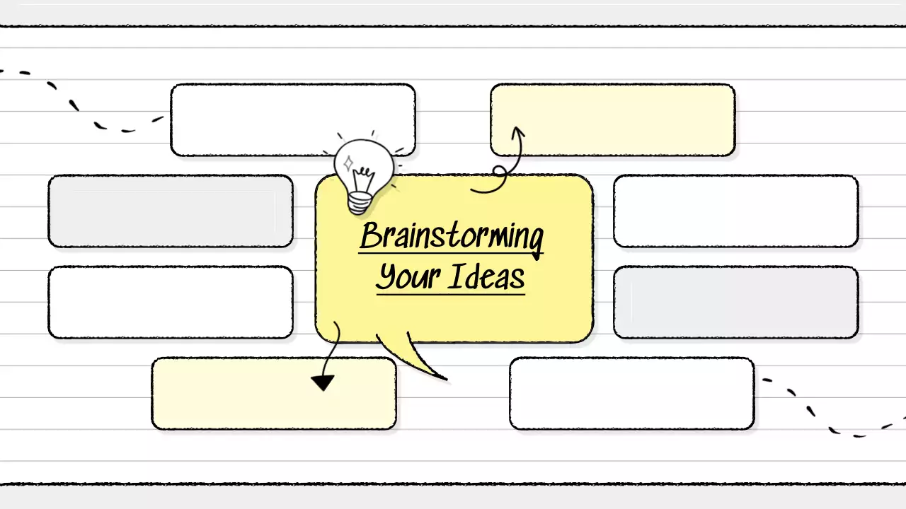 Yellow Simple Brainstorming Guide Presentation