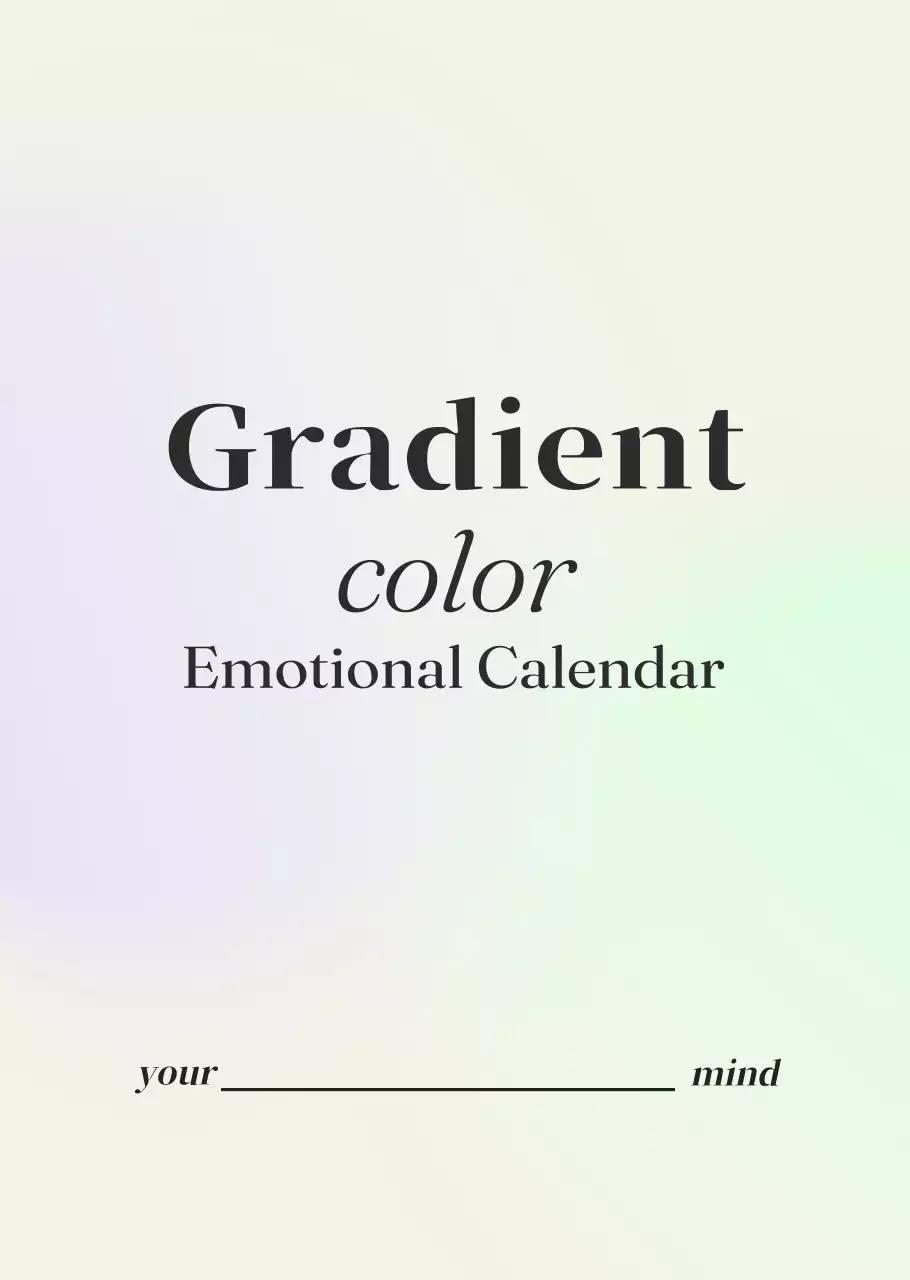 Desenho de calendário minimalista em gradiente
