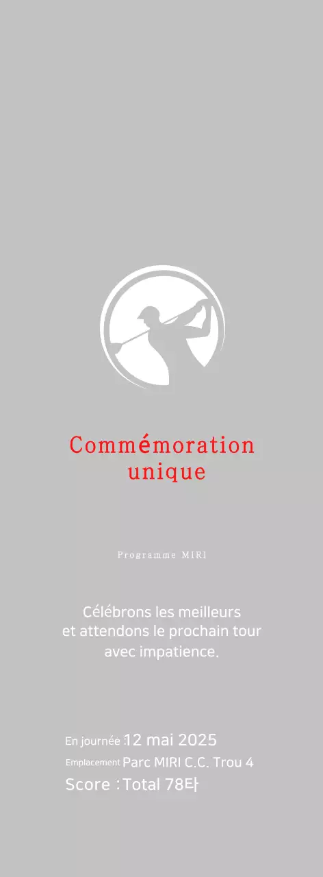 Célébrer le golf simple en blanc