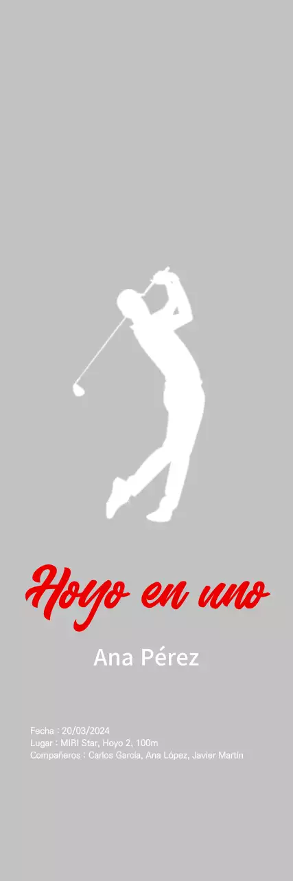 Celebrando el Golf Sencillo