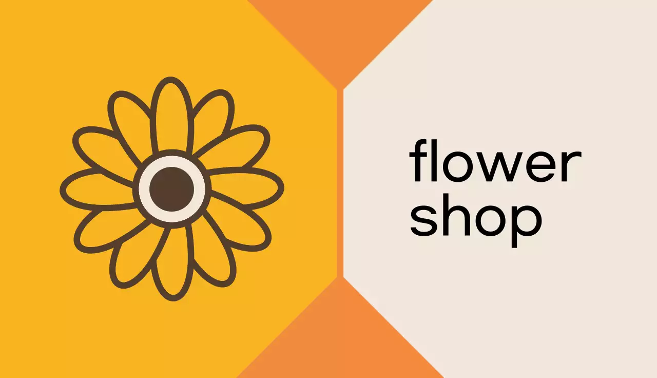 Orange Simple Business Card