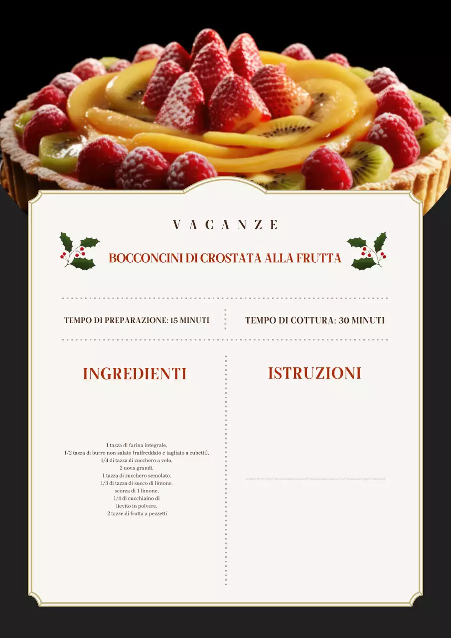 ricetta del dolce rosso classico delle feste