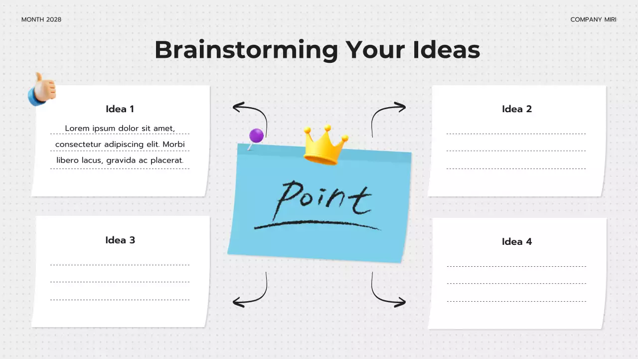 Yellow Modern Digital Brainstorming Guide Presentation