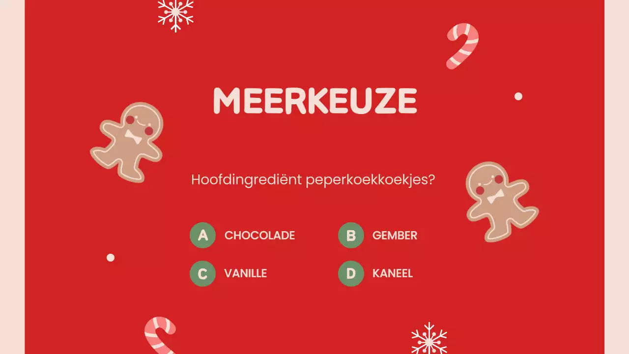 Rode Retro Kerstpresentatie