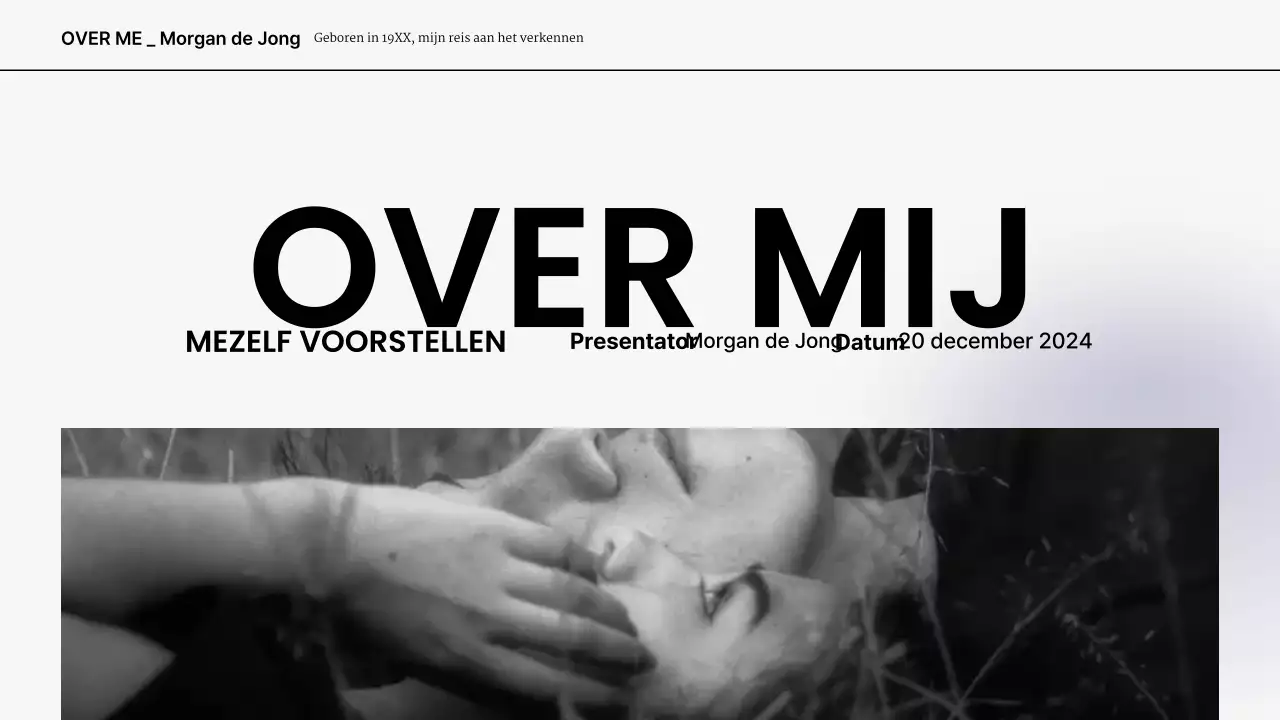 grijs wit modern presentatie portfolio