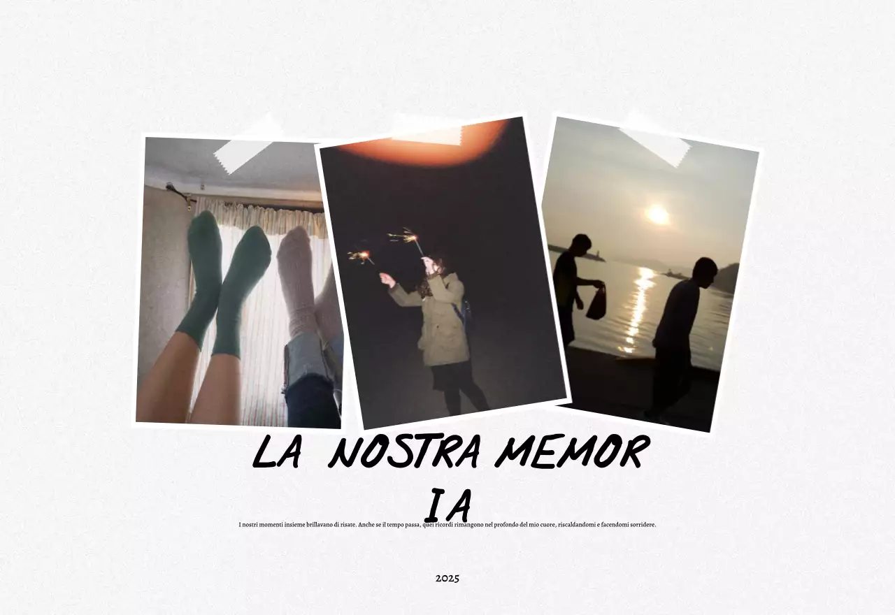 Calendario fotografico vintage con cornici per foto