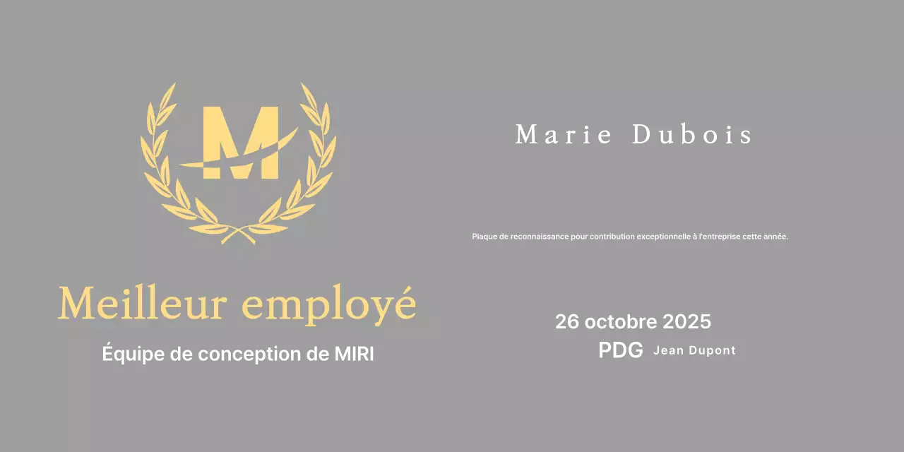 Belle plaque d'inscription avec des lauriers