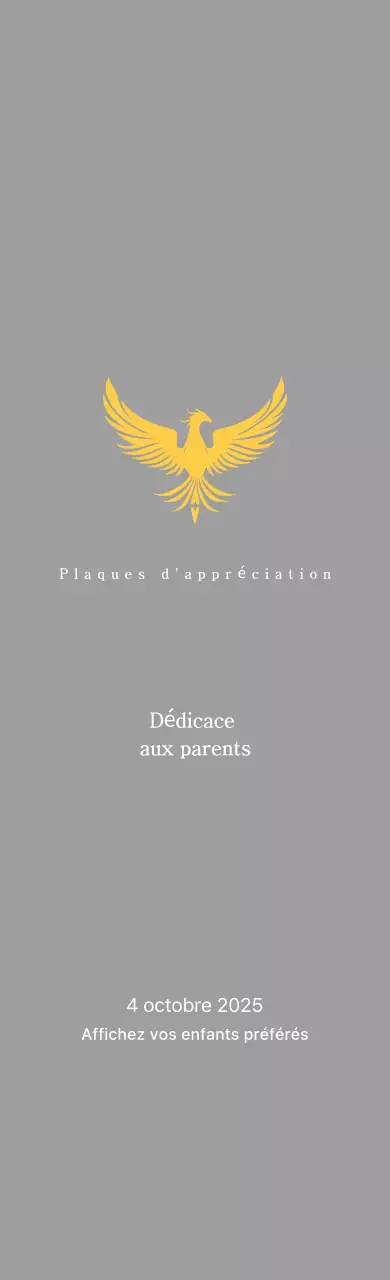 Trophée classique de tournoi de golf avec décoration phénix colorée