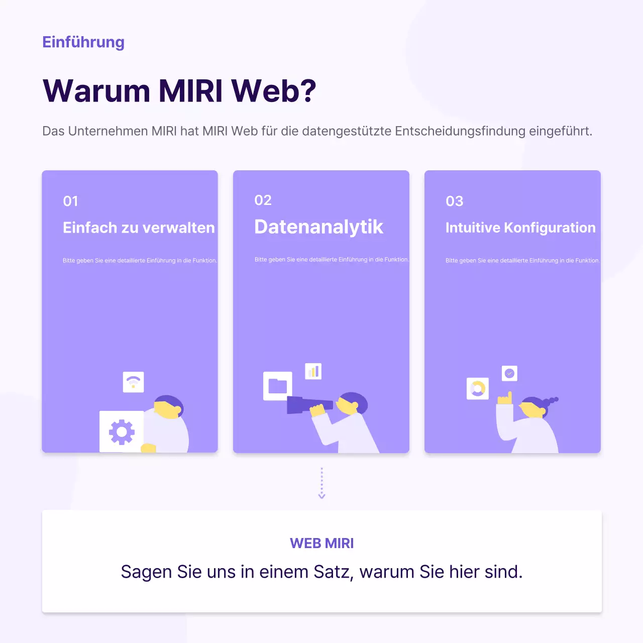 Ein einfacher gelber und violetter Partnerbrief für Unternehmen