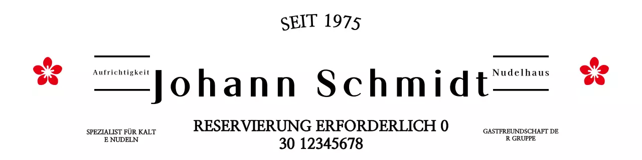 Schwarze traditionelle kalte Nudelwerbung