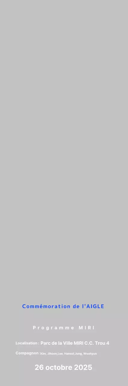 Commémoratif Blue Basic Golf