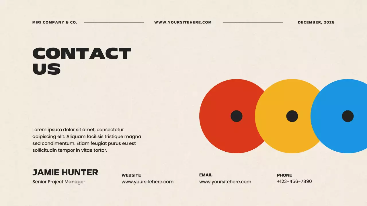 베이지 모던 비즈니스 플랜 프레젠테이션