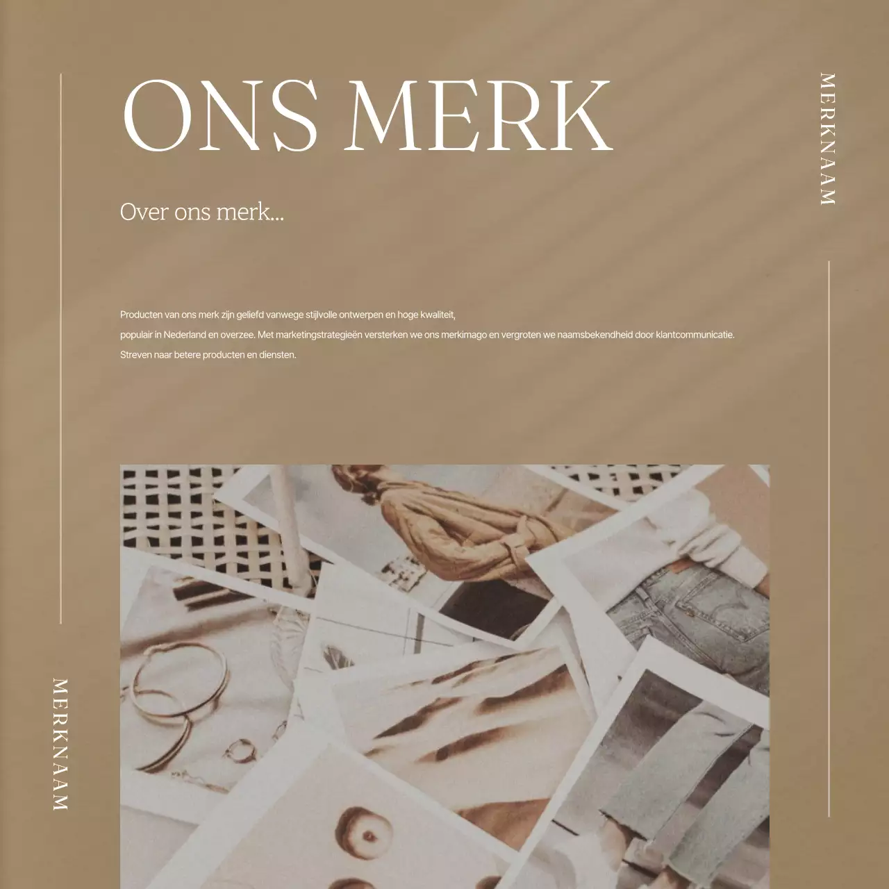 Promoot een modern herfstmerk in bruin