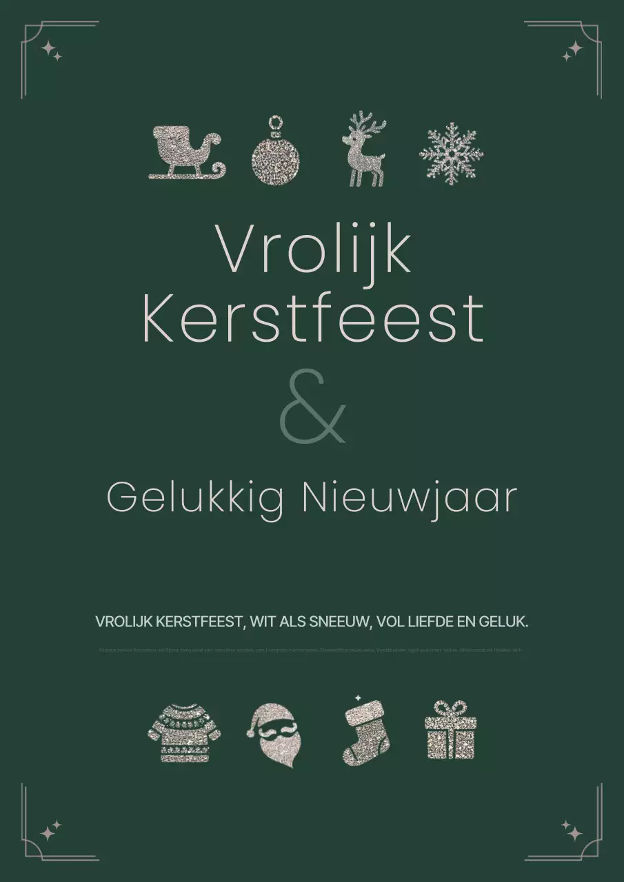 Khaki eenvoudige kerstkaart