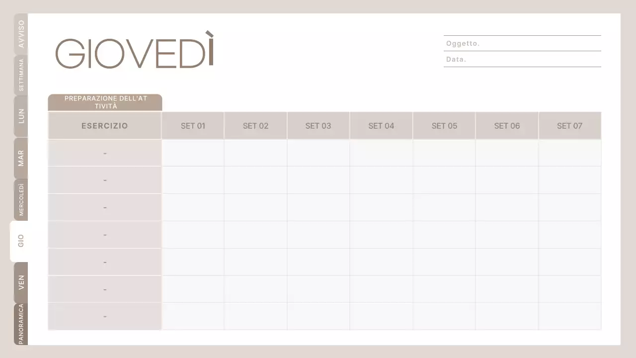 agenda di classe minimalista beige