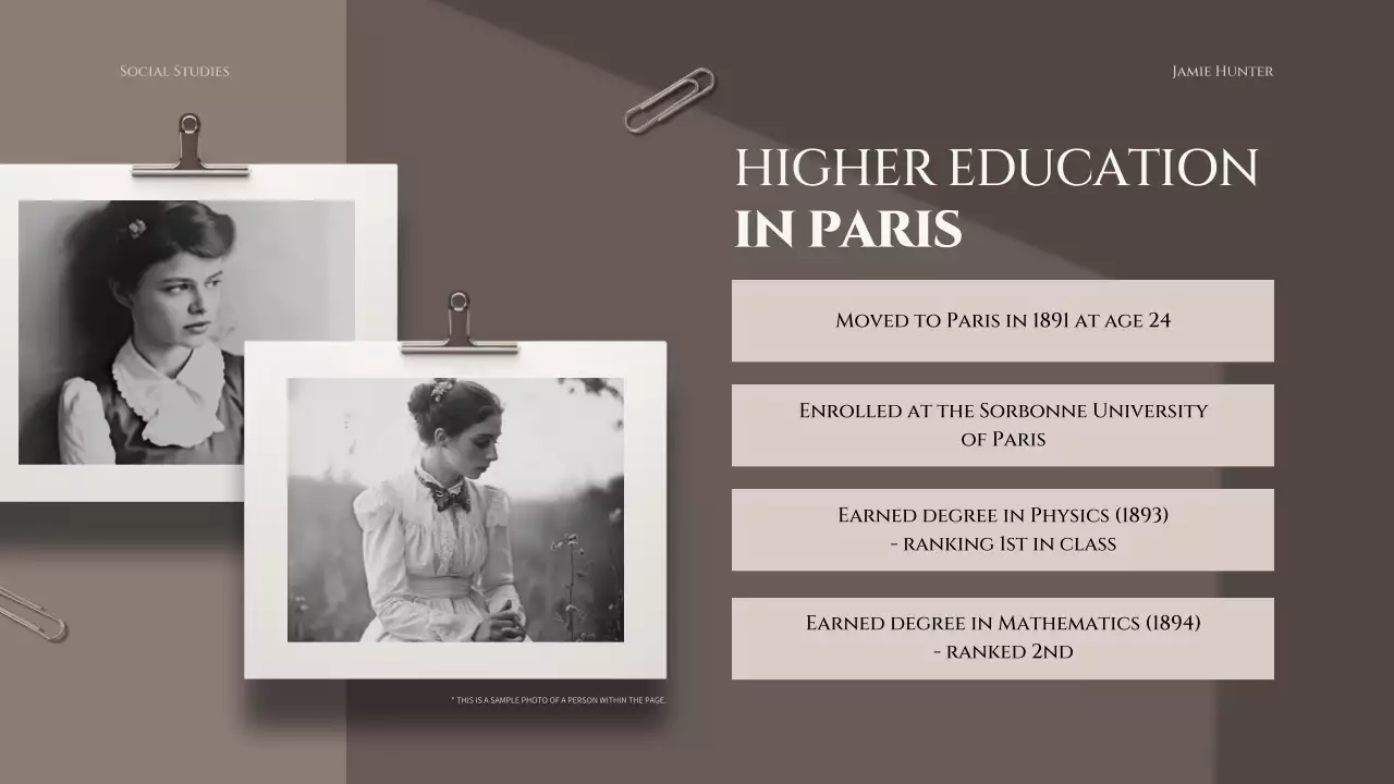 브라운 클래식 과학자 프레젠테이션