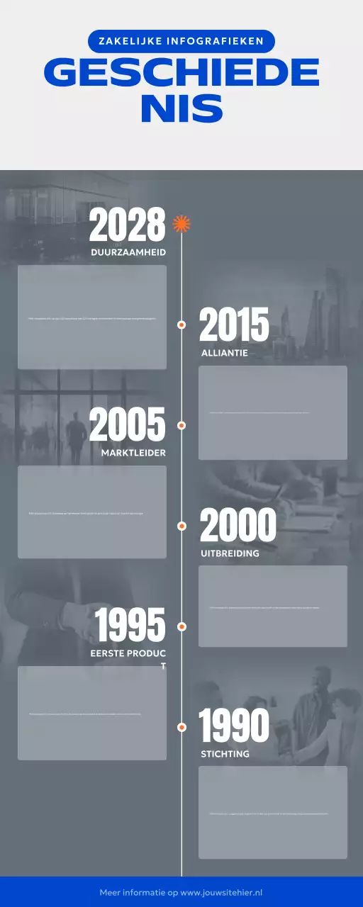 blauwe moderne bedrijfsgids