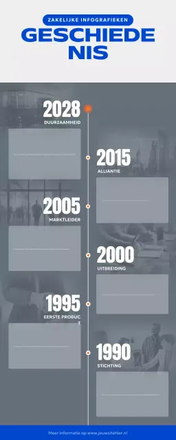 blauwe moderne bedrijfsgids