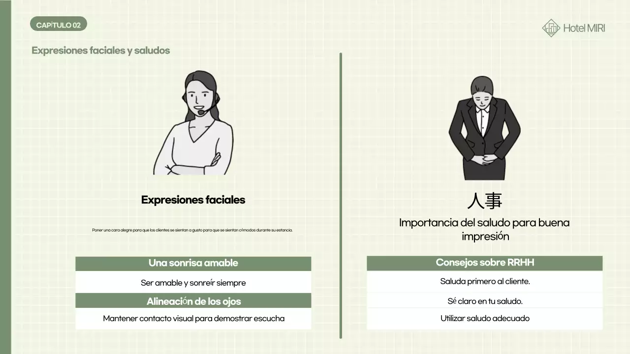 Formación para el personal sobre el código de vestimenta caqui pulcro y ordenado